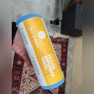 Pilates reformer mat with grippy bottom